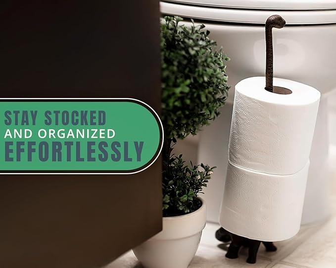 Iron Dinosaur Paper Towel Holder