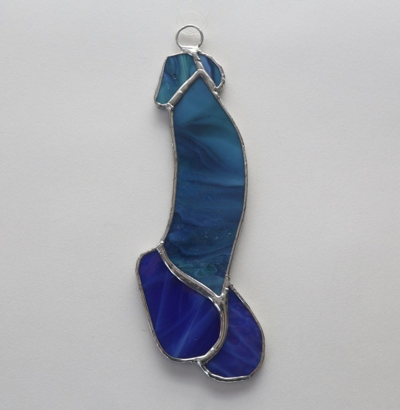🤪Funny Stained Glass Penis Suncatcher