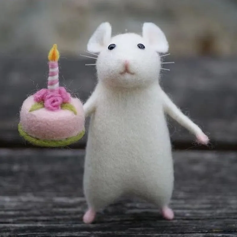 🐭Cute Felt Mouse Ornament