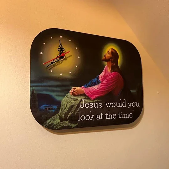 Jesus Wall Clock | Funny Wall Clock Jesus