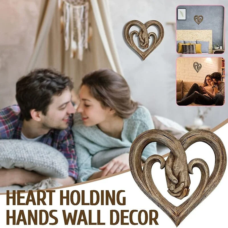 🔥Heart Holding Hands Wall Decor - Forever Love