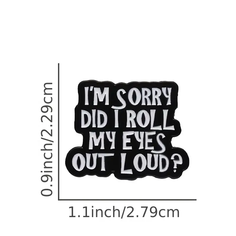 Funny Metal Pin Badge