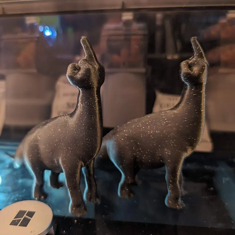 Funny 3D Printed Middle Finger Dinosaur