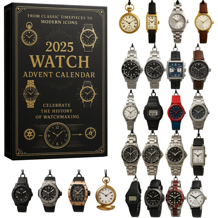 Watch Advent Calendar 2025 Classic And Modern Timepiece Collectibles Gift Set