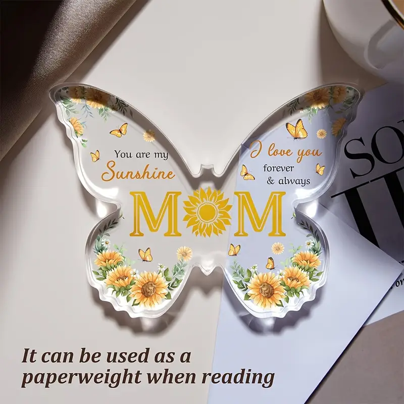 🔥2024 MOTHER'S DAY HOT SALE - Butterfly Acrylic Commemorative Plaque
