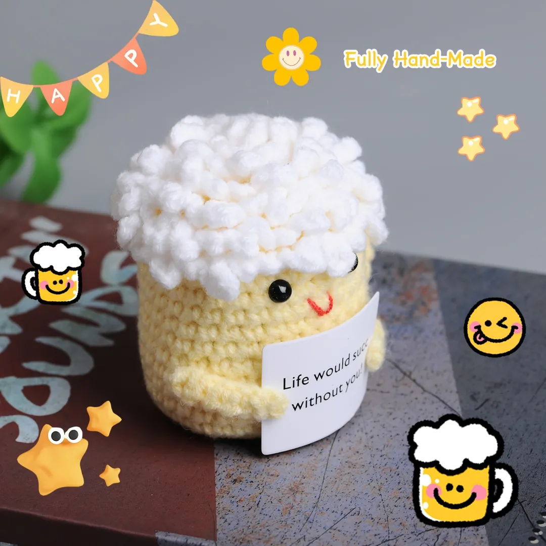 🍺Handmade Beer Mug Decoration Doll-Life Would Succ Without You!