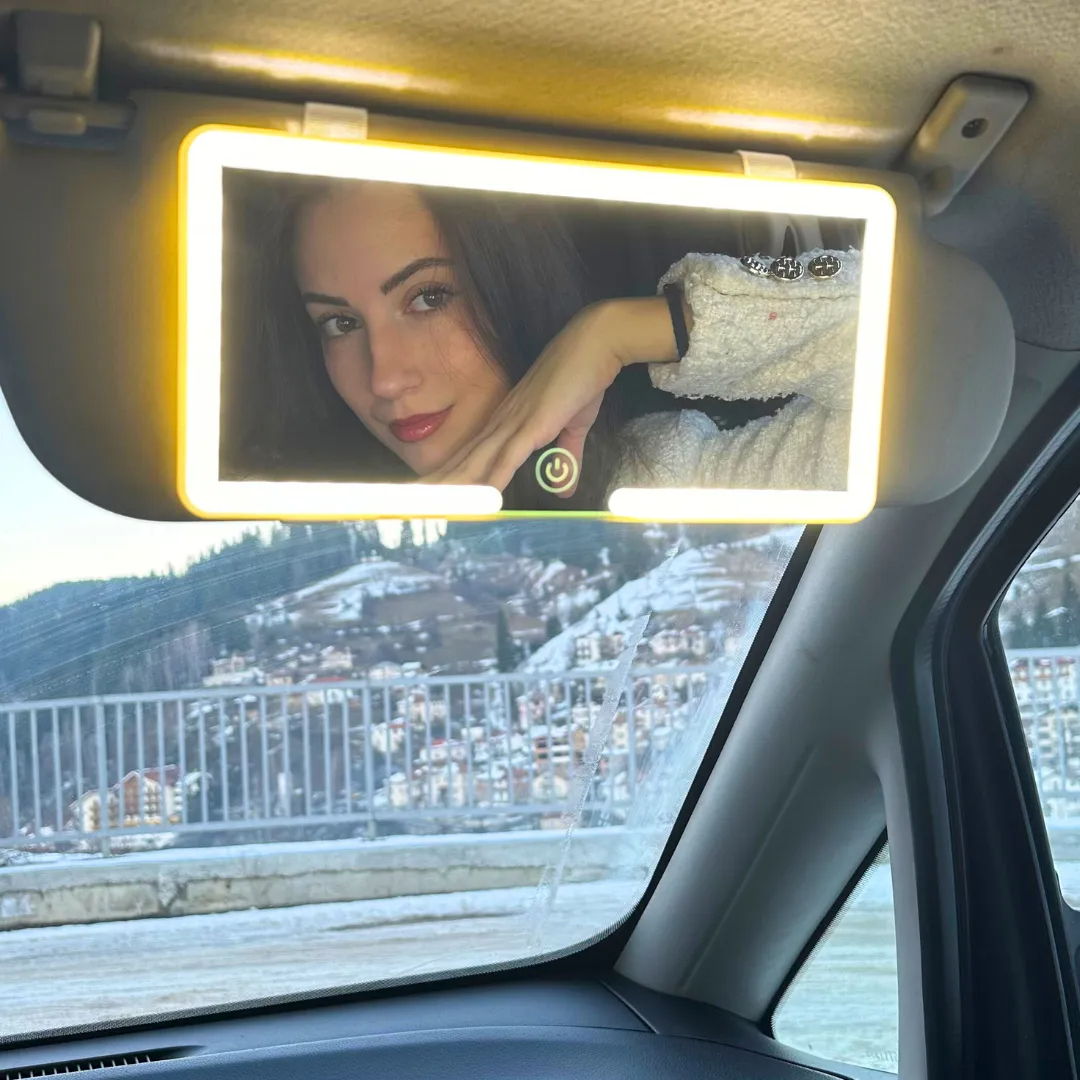2024 New Car Sun Visor LED Cosmetic Mirror