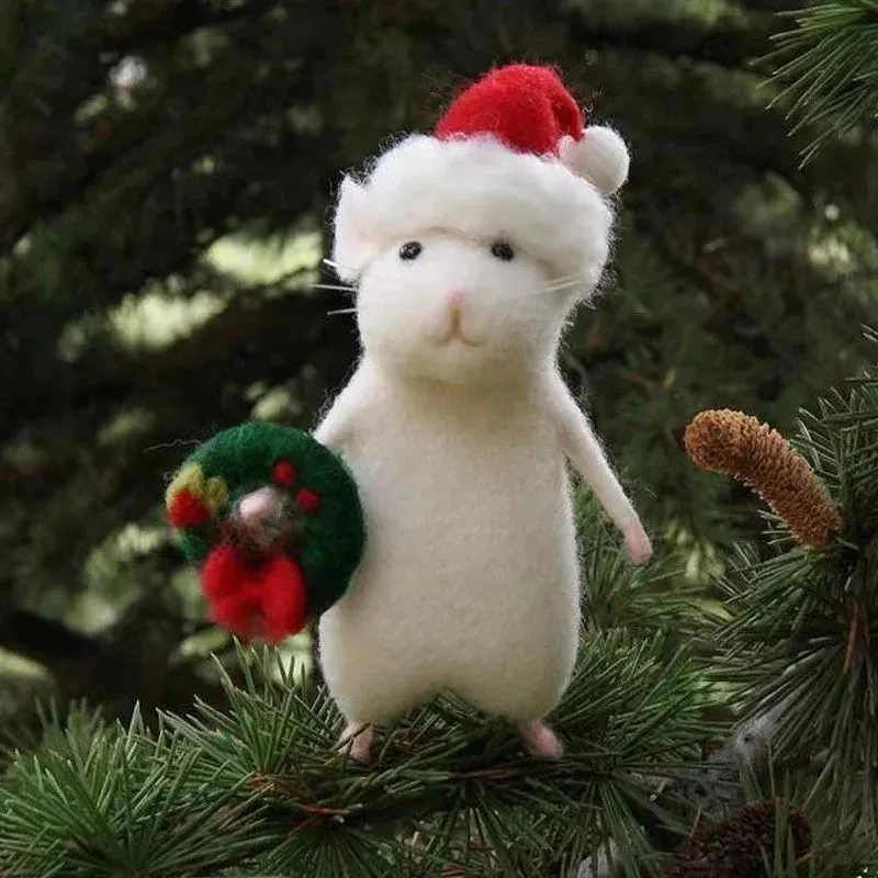 🐭Cute Felt Mouse Ornament