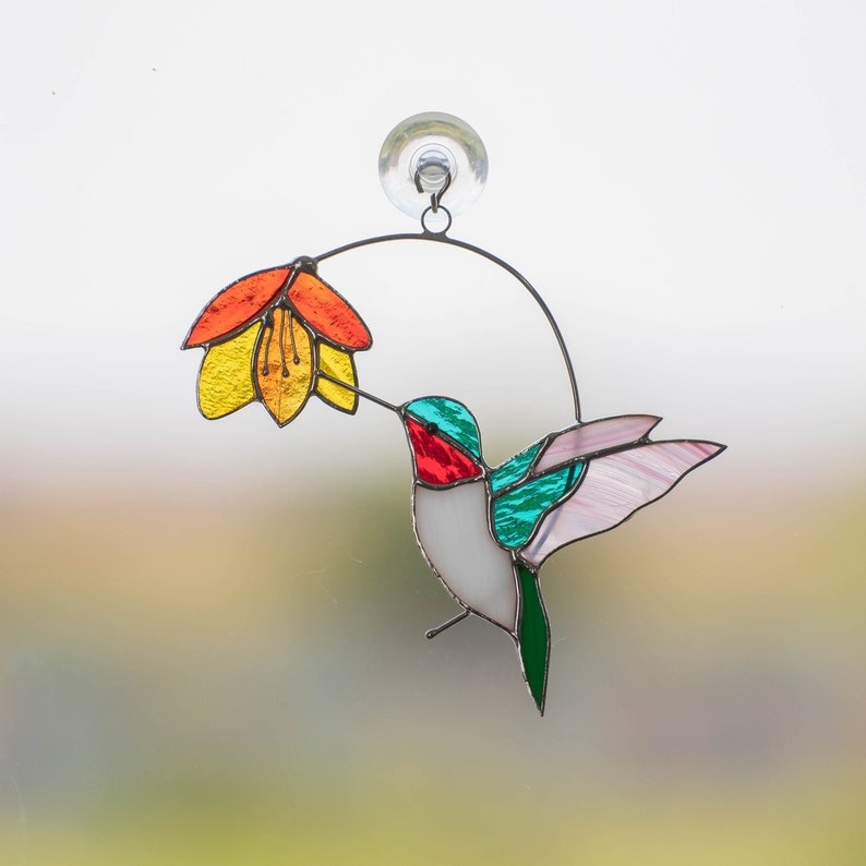 🐦Hummingbird Stained Suncatcher