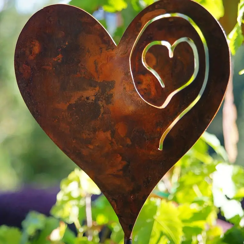 🌼Garden Art - 🤎Rusted Heart