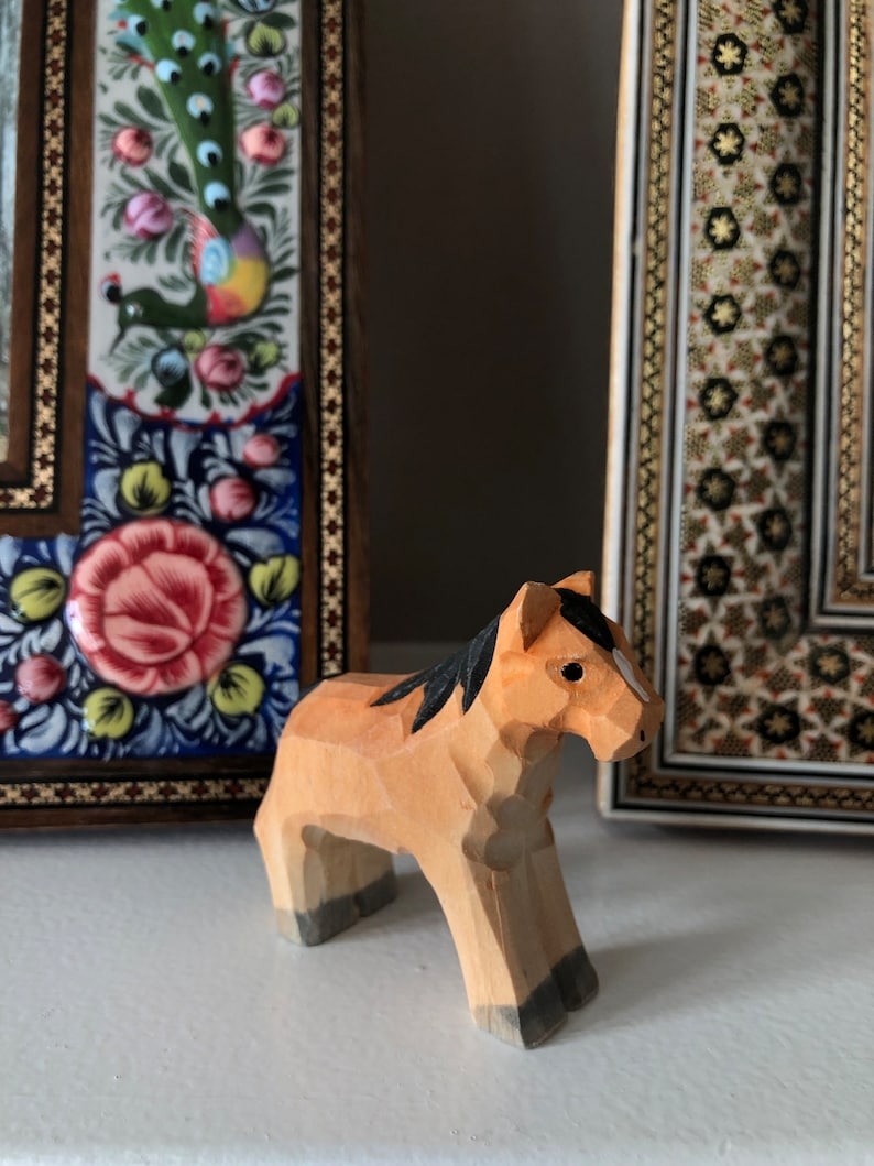 Animal Wood Carving Miniature Decor