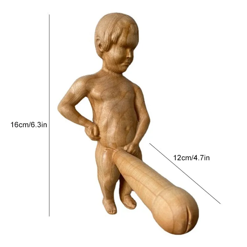 Funny Wood Toilet Roll Holder