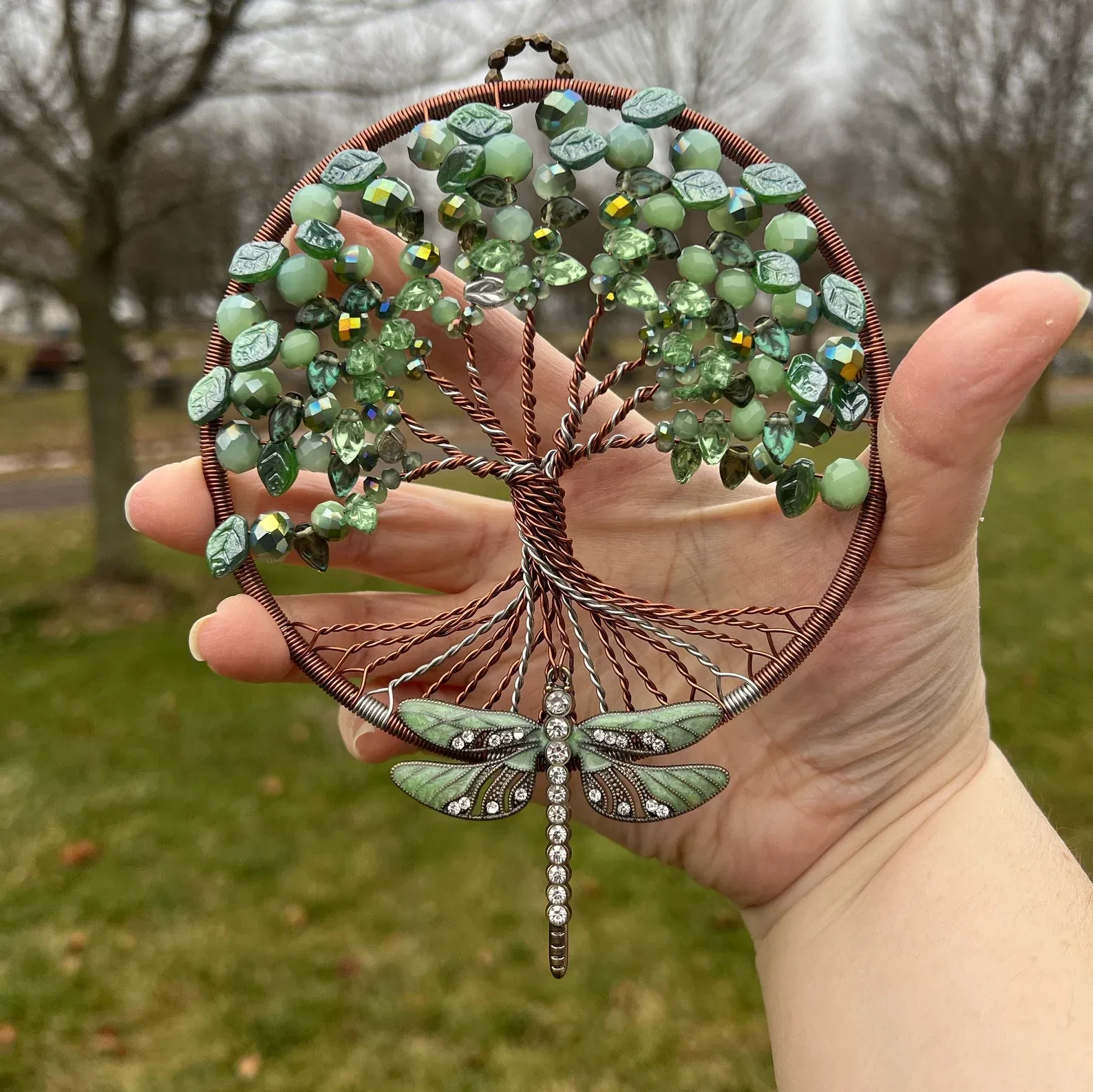💝Mother's Day Gift--💝DRAGONFLY TREE OF LIFE WALL HANGING