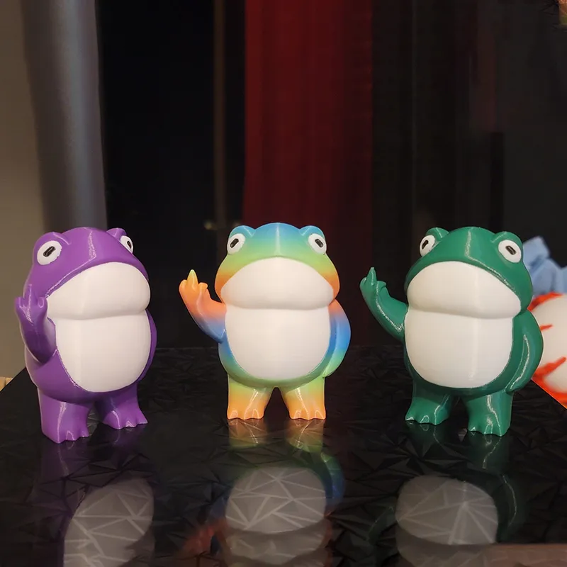 🐸Cheeky Middle Finger Frog😂