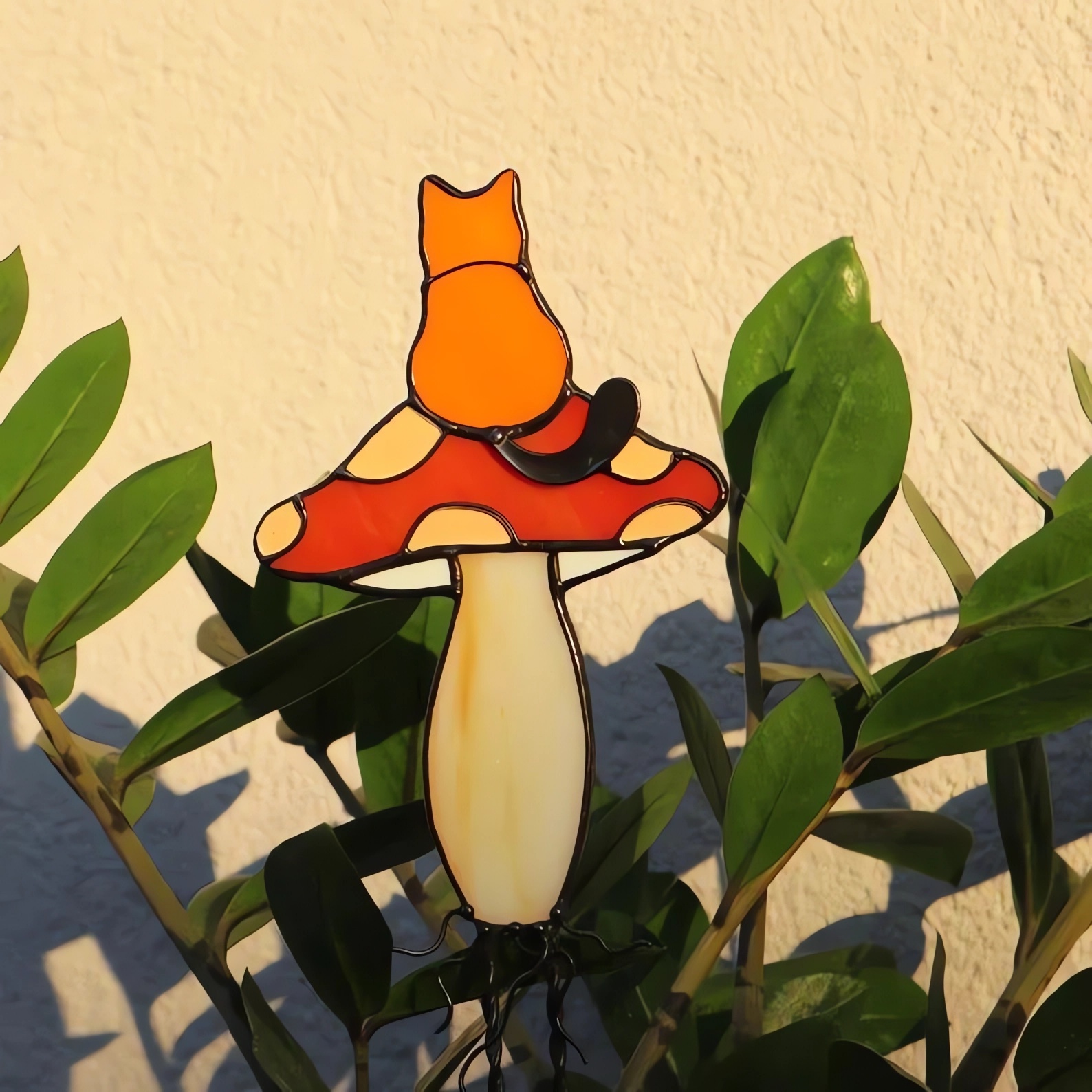 Plant Stake Frog Decor for Flowerpot