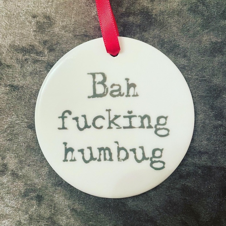 Funny Adult Rude Christmas Tree Ornament