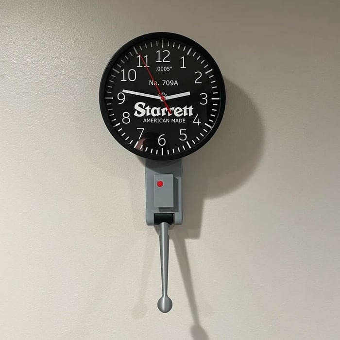 8" Dial Indicator Wall Clock