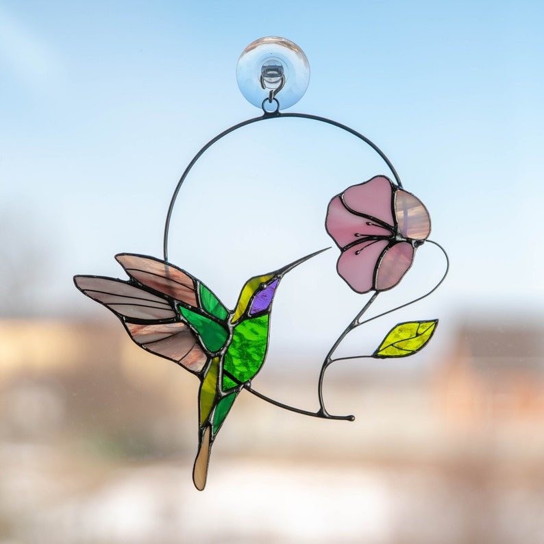 🐦Hummingbird Stained Suncatcher