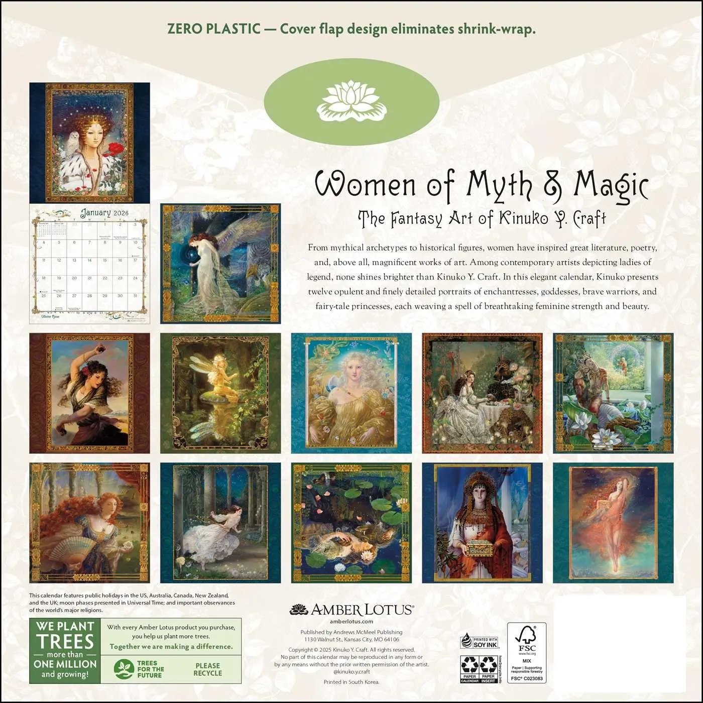 🔥Last Day 49% OFF - ✨Women of Myth & Magic 2026 Calendar📅