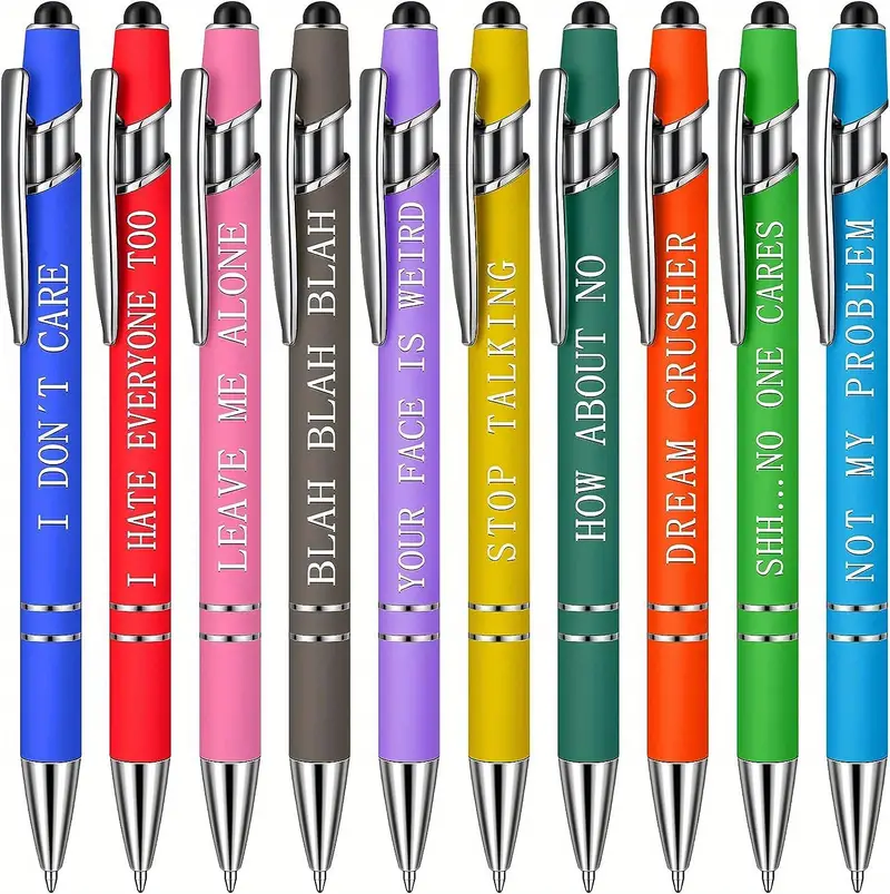 12 Pieces Inspirational Ballpoint Pens 