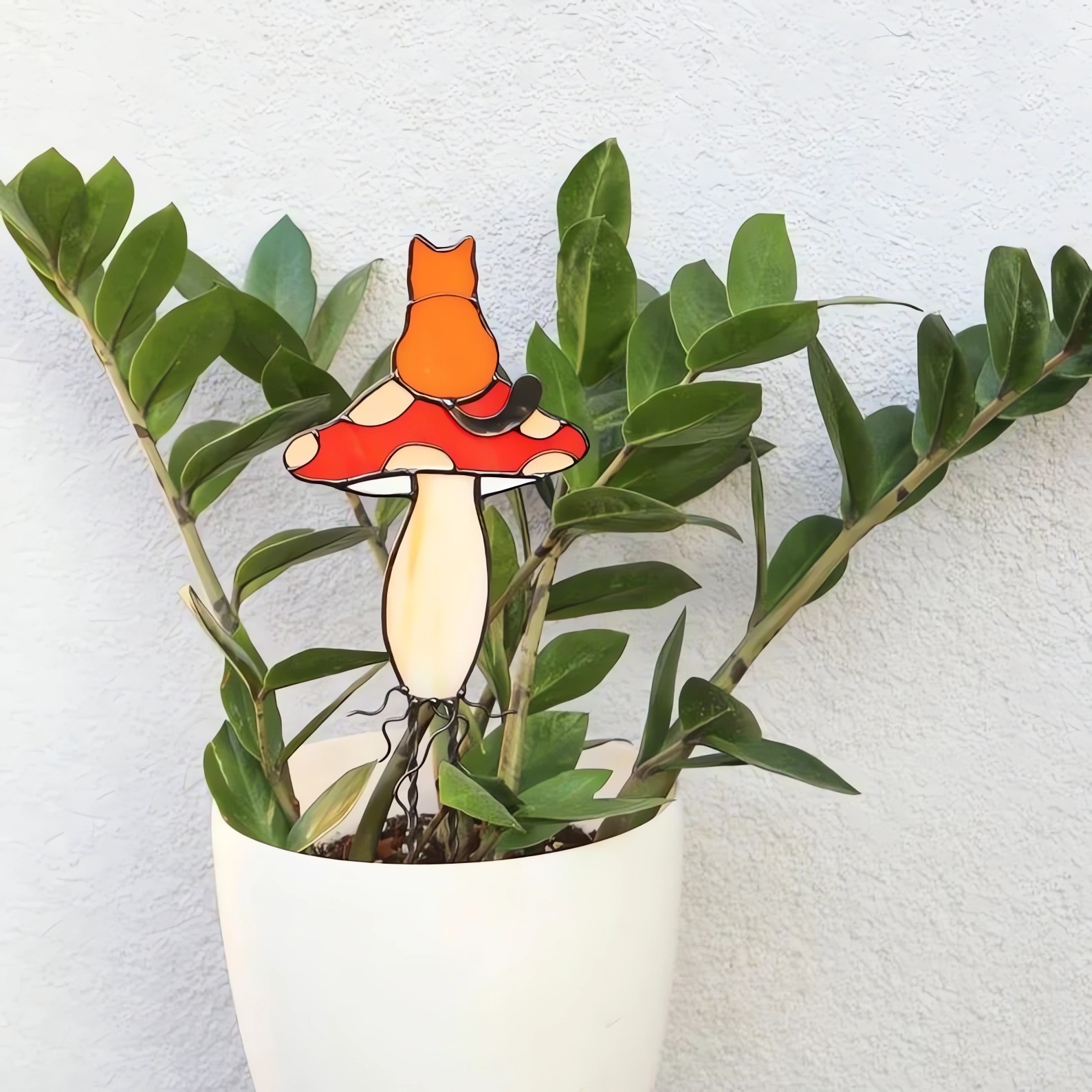 Plant Stake Frog Decor for Flowerpot