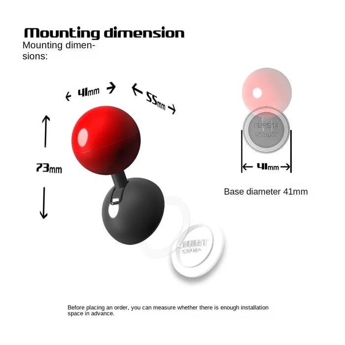 Car all-metal one-button start gear - Joystick Racing Ball