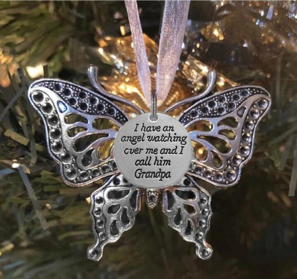 Memorial Butterfly Pendant for Loss of Loved One