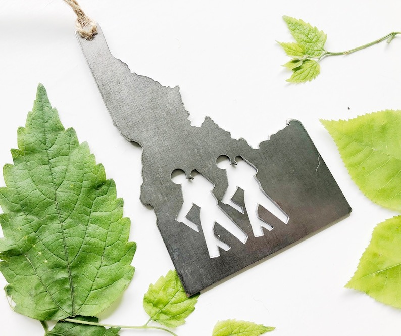 Hikers Metal Ornament