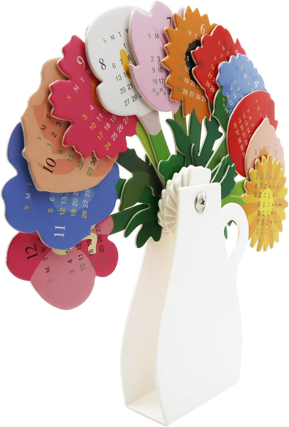 🌹Flower Vase Shape Desktop Calendar