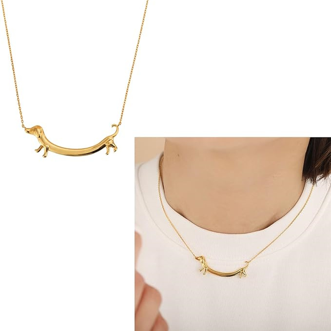 Dachshund Necklace - Wear a cutie & smile on your neck
