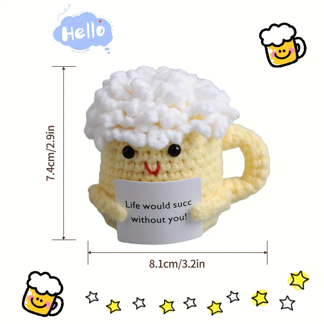 🍺Handmade Beer Mug Decoration Doll-Life Would Succ Without You!