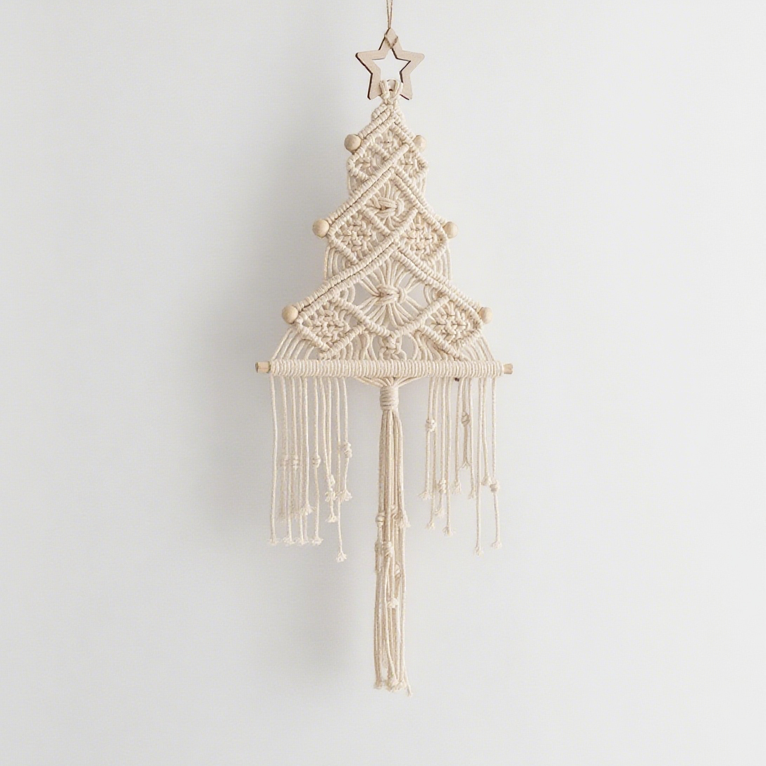 Boho Macrame Christmas Tree Hanging