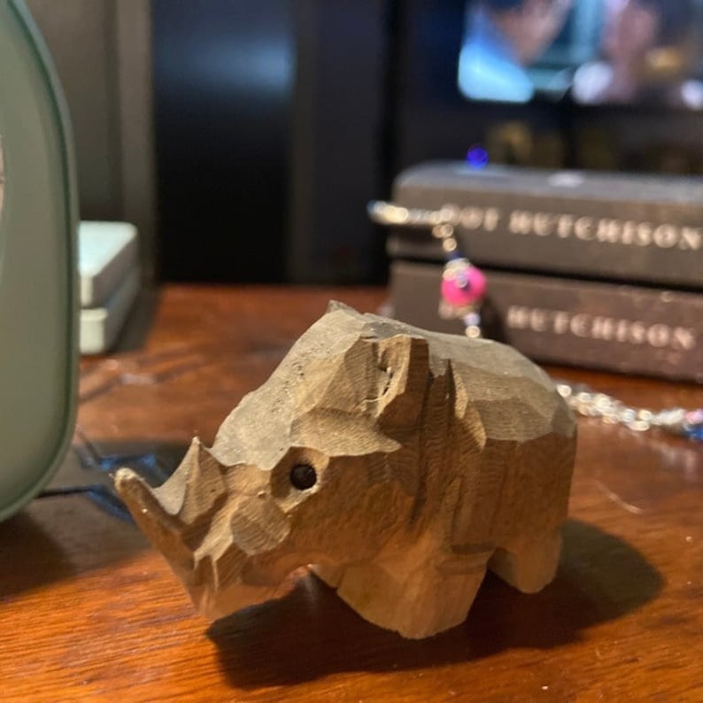 Animal Wood Carving Miniature Decor