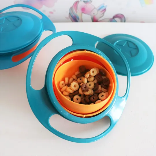 👶360° Rotate Spill-Proof Bowl