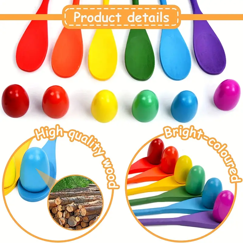 🥚Egg Spoon Race Game Sets
