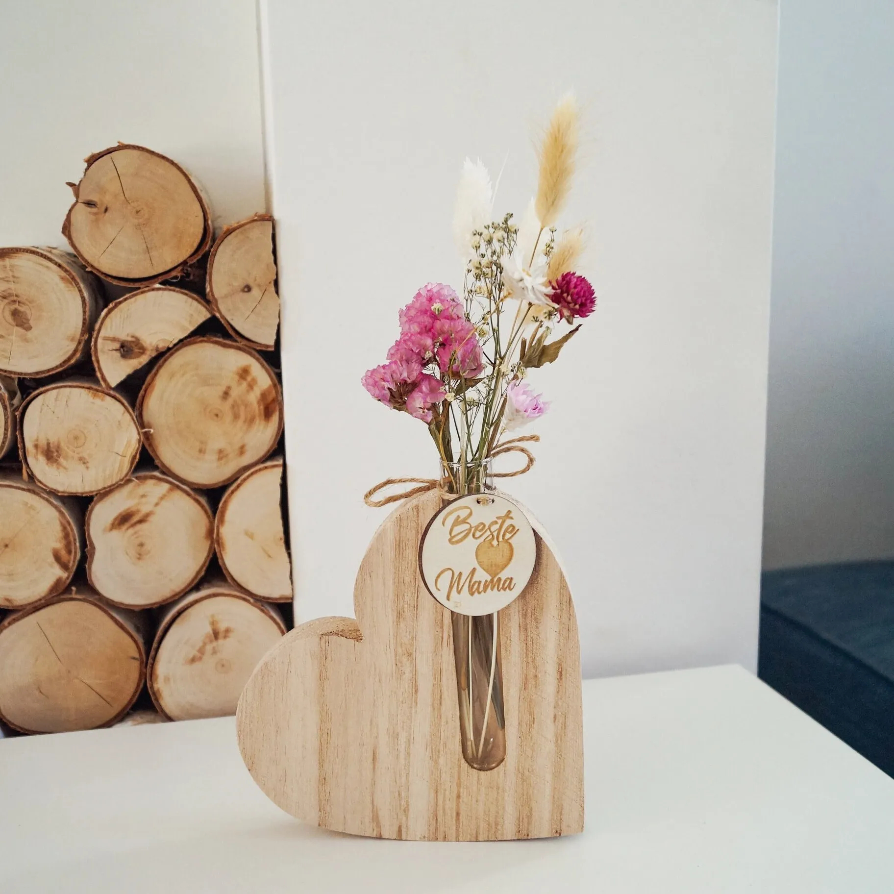 Test Tube Dried Flower Vase - Gift For Mom