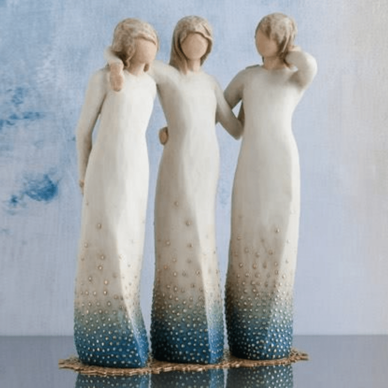 By My Side, Hand-Painted Art Ornament