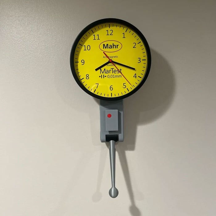 8" Dial Indicator Wall Clock
