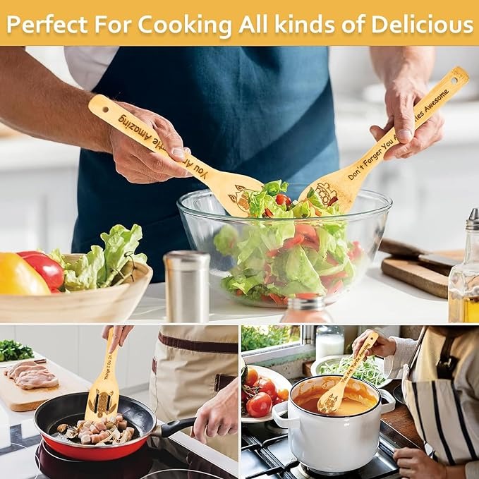 🐢Turtle Wooden Cooking Spoons Set