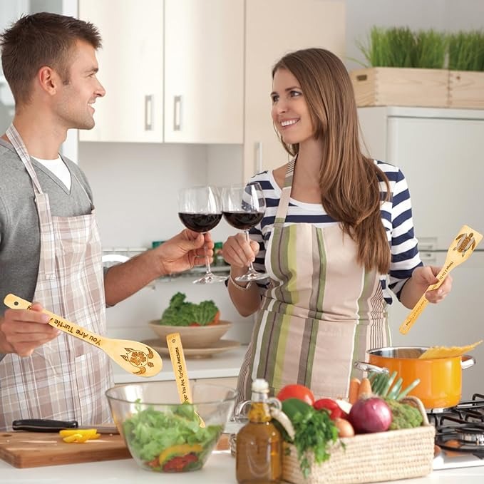 🐢Turtle Wooden Cooking Spoons Set