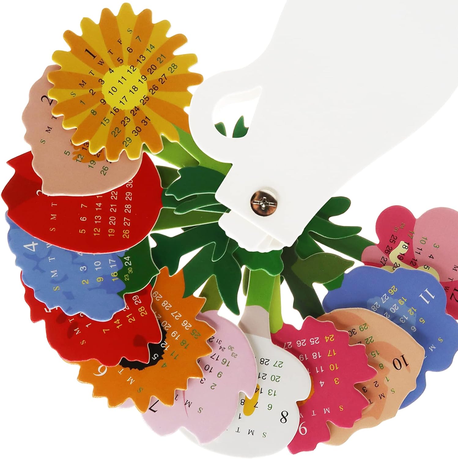 🌹Flower Vase Shape Desktop Calendar