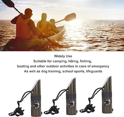 Outdoor 7 in 1 Multi-Functional Whistle