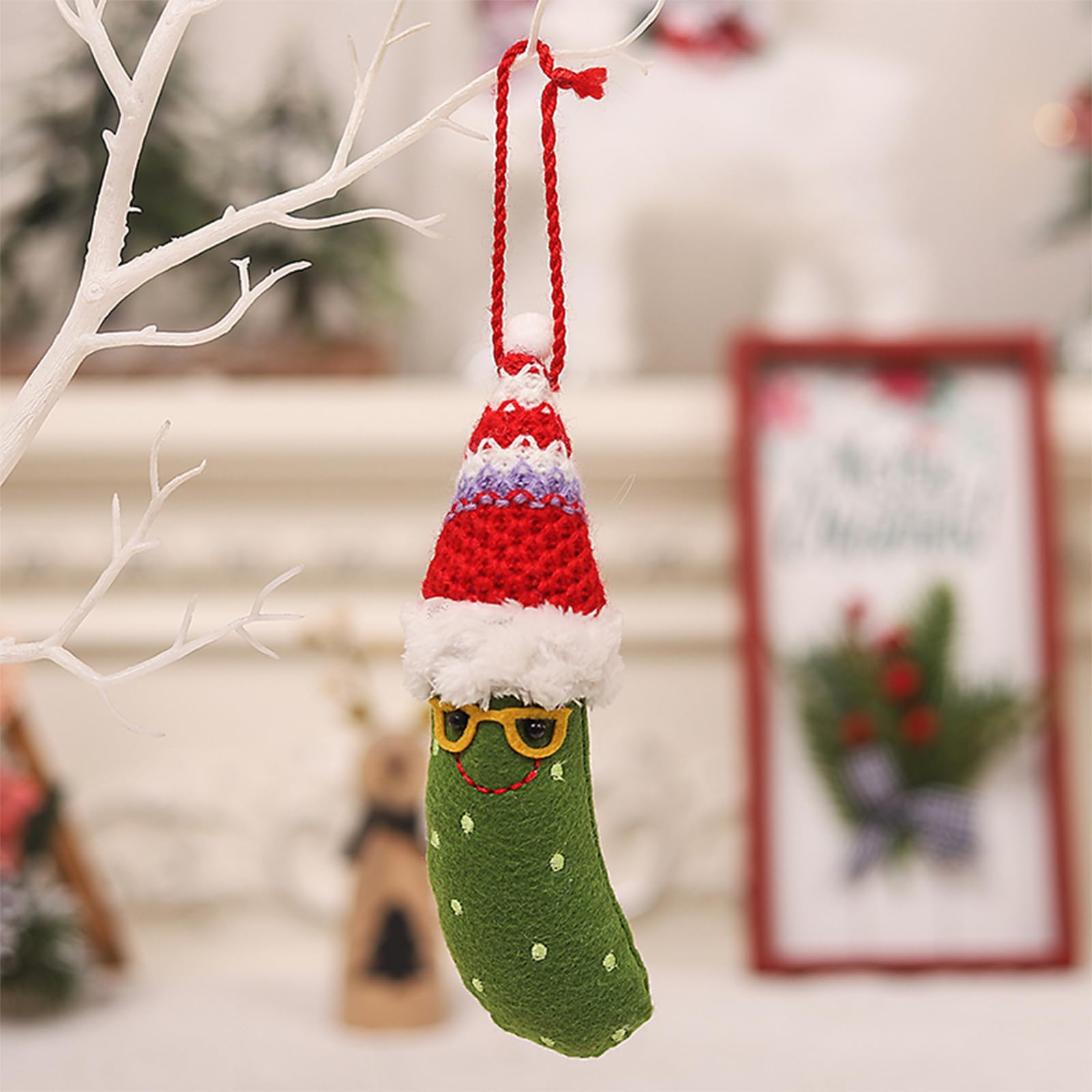 🍌Cute Christmas Hat Banana Cloth Party Hanging Ornaments🎄