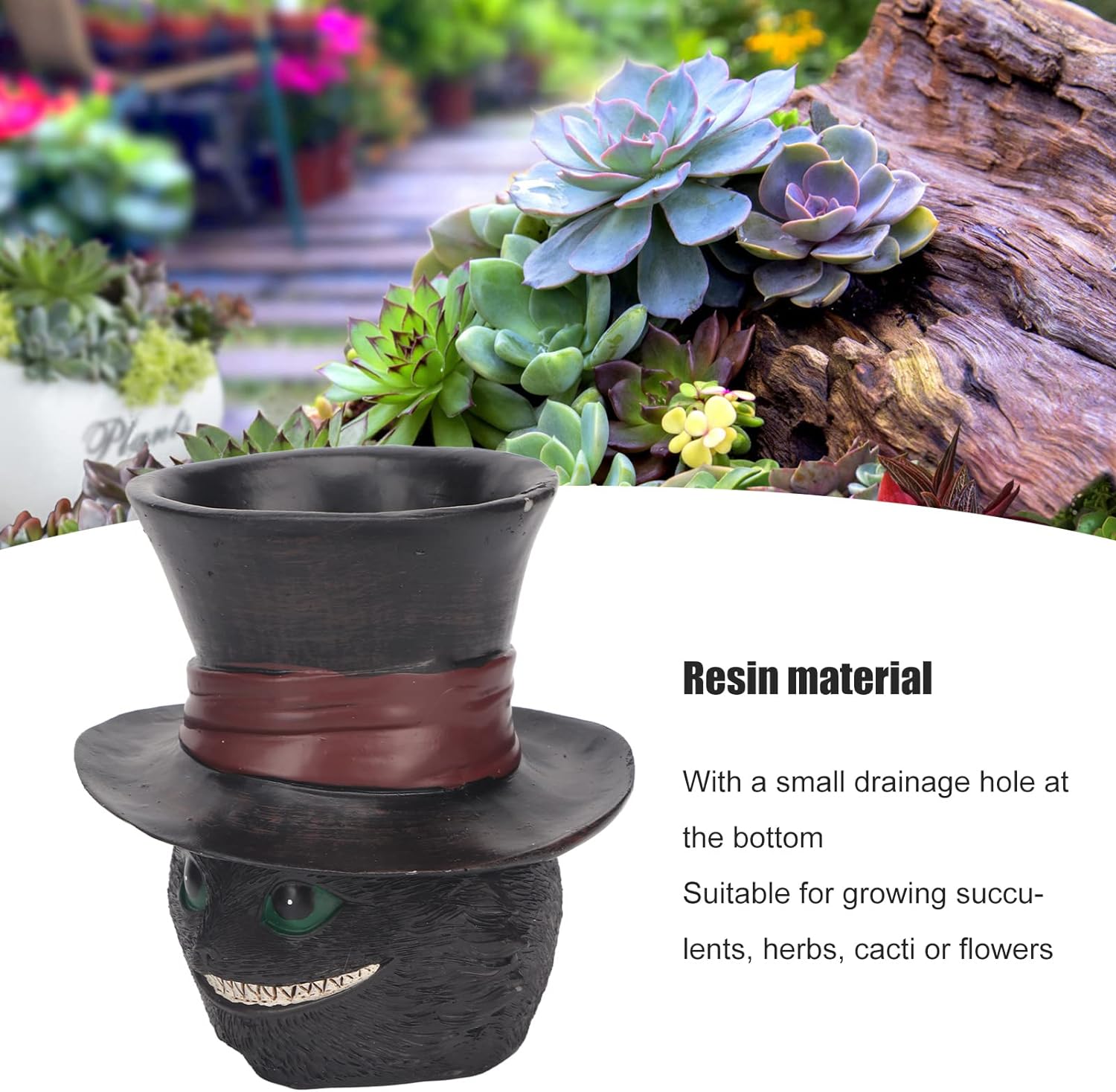 😸Cute gentleman cat flower pot