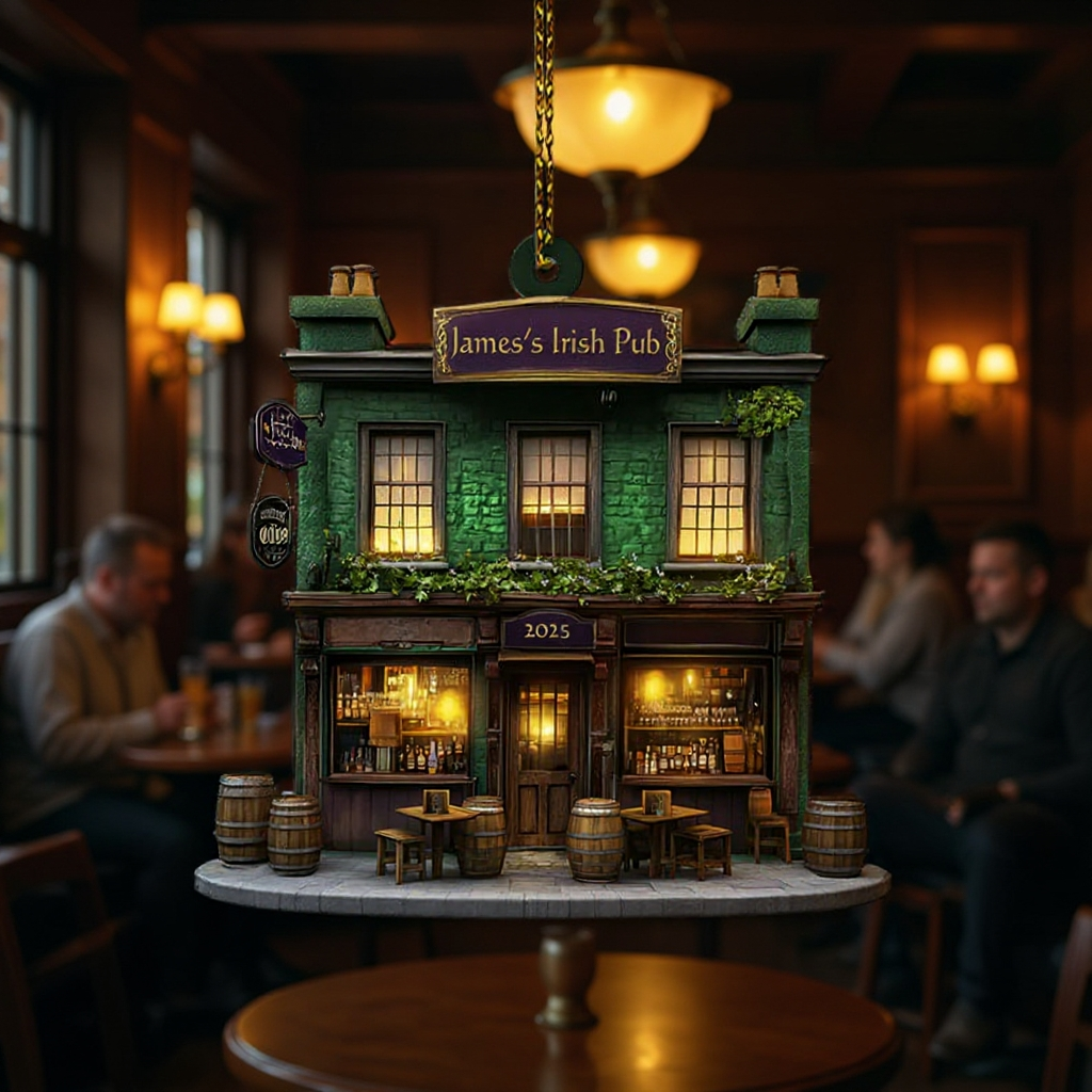 🍺Irish Pub Ornament For Christmas Tree Decor