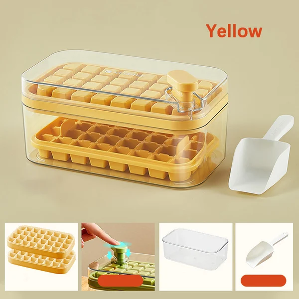 Ice Cube Tray with Lid and Bin