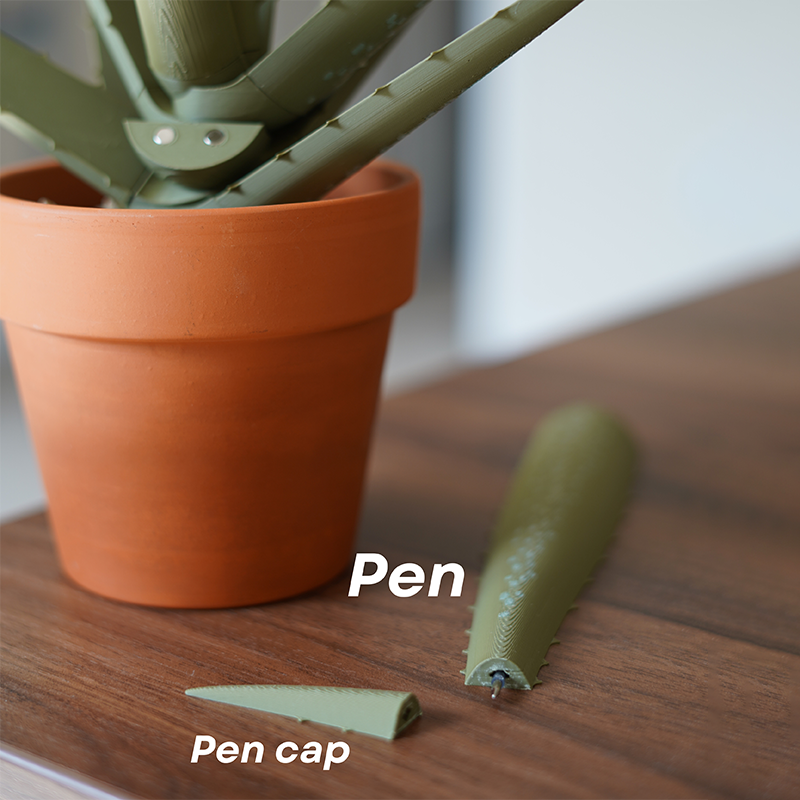 3D Printed Aloe Vera Pen Plant