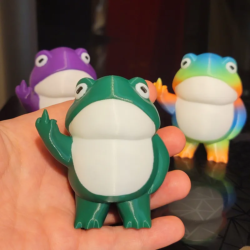 🐸Cheeky Middle Finger Frog😂