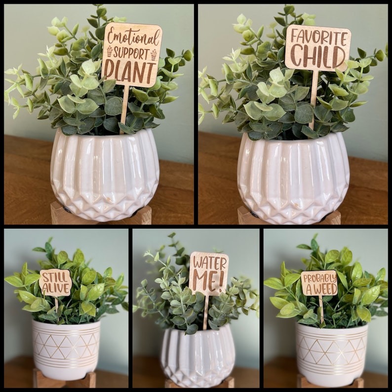🌵Funny Plant Markers