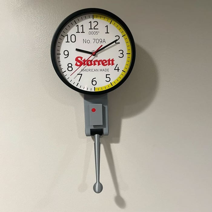 8" Dial Indicator Wall Clock